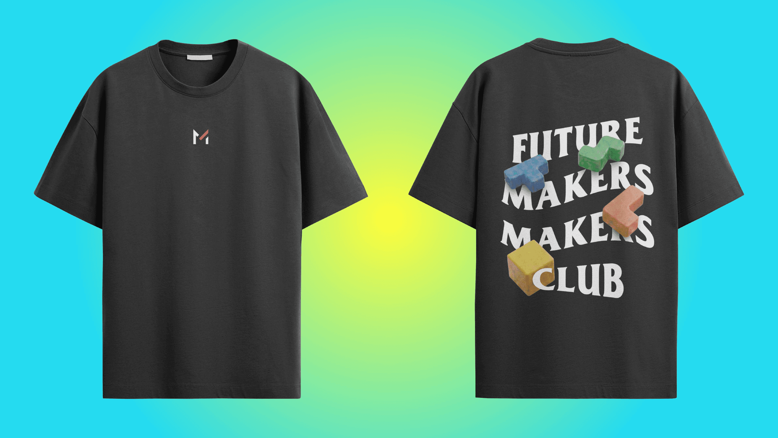 Camiseta preta do Future Fest com estampa nas costas